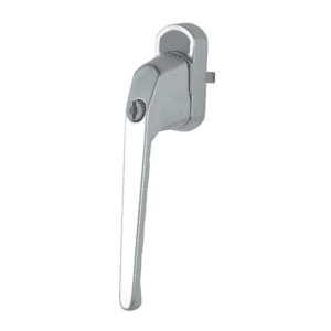 Winlock 0126-00-4 draaival raamkruk recht , afsluitbaar met sleutel. Aluminium