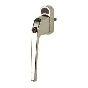 Winlock 0126-0-5 draaival raamkruk recht , afsluitbaar met sleutel. Vermessingd