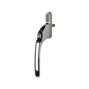 Winlock 140-00-2 raamkruk recht model afsluitbaar met sleutel, met afwijkende stift lengte 7 x 30 mm
