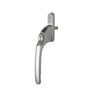 Winlock 0140-00-3 raamkruk recht model afsluitbaar met sleutel, met een afwijkende krukstift van 7 x 30 mm.