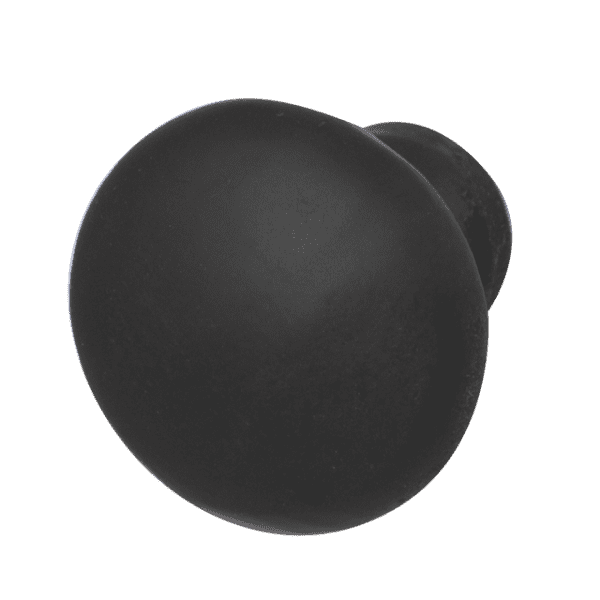 DKW meubelknop paddestoel model smeedijzer zwart-0