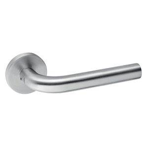 JNF serie 028 gebogen L model 19 mm deurkrukken op rozet