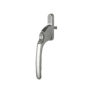 Winlock 0140 raamkruk, recht afsluitbaar met sleutel, met een afwijkende krukstift van 7 x 40 mm.
