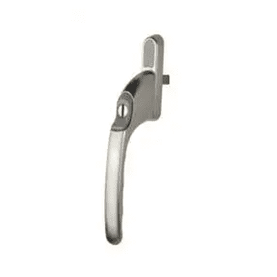 Winlock 0140-00-6 raamkruk recht model fsluitbaar met sleutel, met een afwijkende krukstift van 7 x 40 mm.