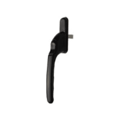 Winlock 0140-00-7 raamkruk recht model, afsluitbaar met sleutel, met een afwijkende krukstift van 7 x 50 mm.