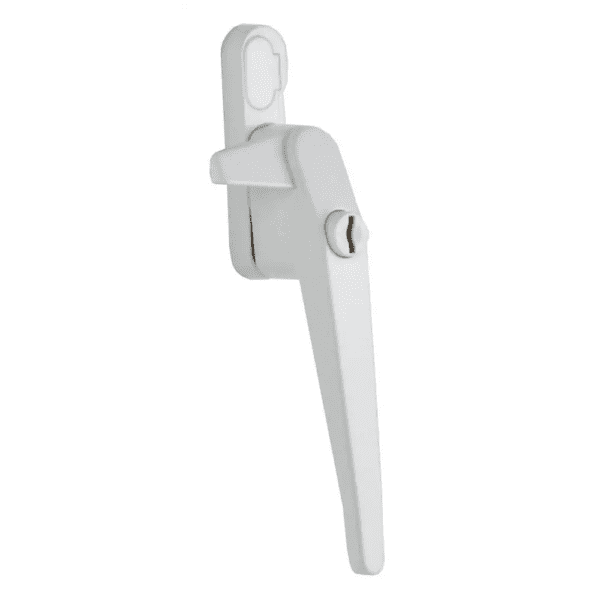 Winlock Stronghold 0102 raamboom afsluitbaar met sleutel, met sluitnok 21 mm, links en rechts, Wit-0