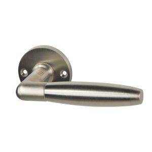 Bonomi XM109/09 deurkruk serie Ton model, met XR53/09 kruk rozet rond.