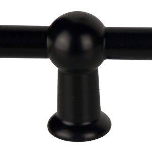 Chemin de Fer meubelknop T model, 8 x 45 mm, zwart-0