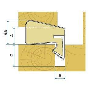 Q-lon 3011 voor houten ramen, groef breedte 2,7-3,0 mm. doos 7 meter-0