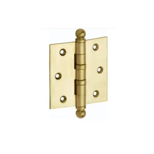 Mi Satori Kogellagerscharnier 76x76mm bol knop rechte hoeken 76x76mm, Messing-ongelakt