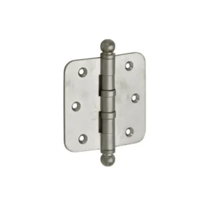 Mi Satori Kogellagerscharnier 76x76mm, Bol knop, met ronde hoeken, Nikkel-antiek