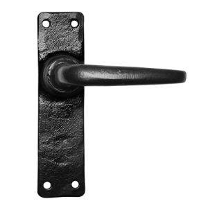 Kirkpatrick KP2456 deurkruk sabel model, op rechthoekig kortschild, sleutelgat 56 mm