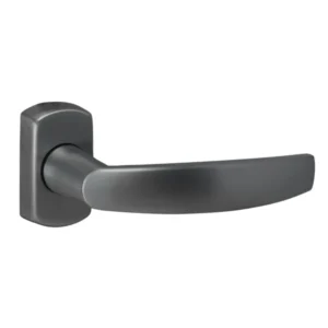 SWF serie B850 Curved Classic deurkruk op ovale rozet, Chroom-mat