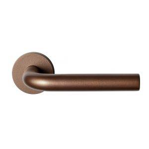 Anastasius L model deurkurk 19 mm met rozet, RVS-bronze blend/ Roodbruin