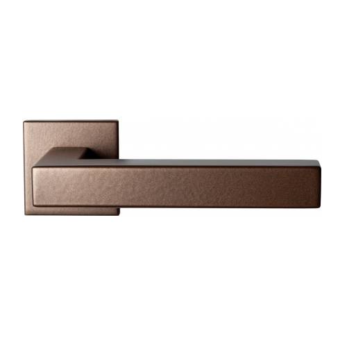 Anastasius Kai Quadro model deurkurk 20 mm met rond rozet, RVS-bronze blend/ Roodbruin