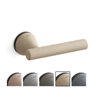Mandelli serie 8021 Juno deurkruk op rozet, mat zwart-zand