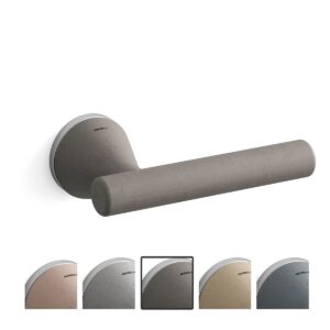 Mandelli serie 8021 Juno deurkruk op rozet, satinchrome-duifgrijs
