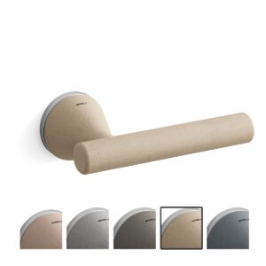 Mandelli serie 8021 Juno deurkruk op rozet, satinchrome-zand