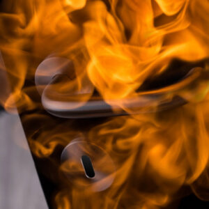 Brandwerende deurkrukken op rozet
