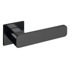 JNF serie Artic Line model Ivalo, deurkruk met vierkant rozet, Titanium-Black