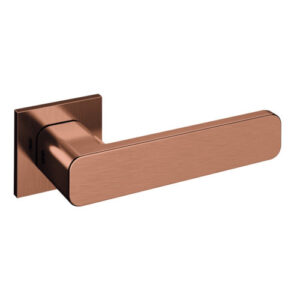 JNF serie Artic Line model Ivalo, deurkruk met vierkant rozet, Titanium-Copper
