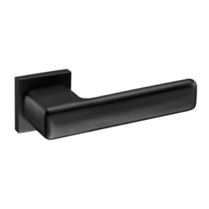 JNF Osaka serie deurkrukken model 345, met vierkant rozet, Titanium-Black