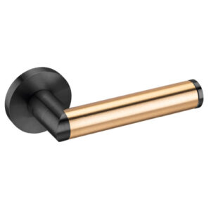 JNF Link Brass serie deurkruk model 451, Titanium-Black Brass