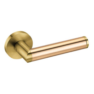 JNF Link Brass serie deurkruk model 451, Titanium-Gold Brass