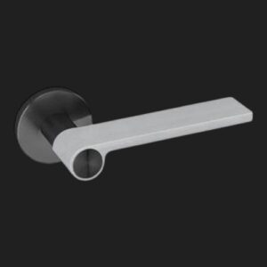 JNF serie Outline deurkrukken op rozet, Titanium Black