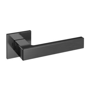 JNF Freeline deurkruk model Ninety, met vierkant rozet, Black