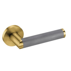 JNF Link Jet System serie 412.A deurkruk, met ronde rozet, Titanium-Gold