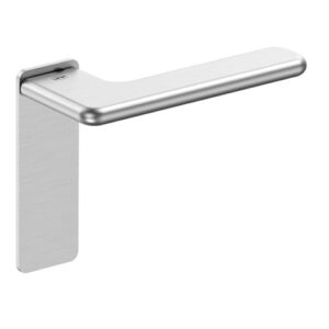 JNF Slim Rounded deurkruk 532.PR met kortschild rechthoekige Blind, RVS