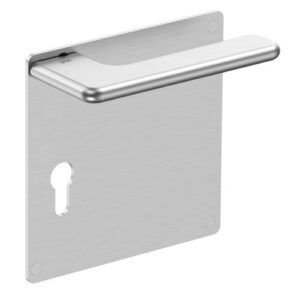 JNF Slim Rounded deurkruk 532.PQ met vierkant schild PC72, RVS