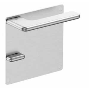 JNF Slim Rounded deurkruk 532.PQ met vierkant schild  V+B, RVS