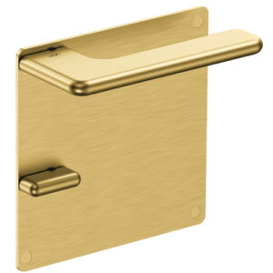 JNF Slim Rounded deurkruk 532.PQ met vierkant schild  V+B, Titanium-Gold