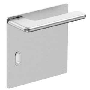 JNF Slim Rounded deurkruk 532.PQ met vierkant schild SL72, RVS