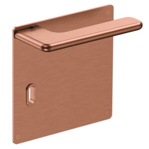JNF Slim Rounded deurkruk 532.PQ met vierkant schild SL72, Titanium-Copper