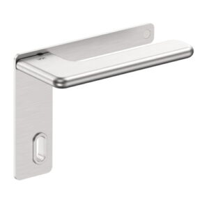 JNF Slim Rounded deurkruk 532.PL met kortschild SL 72, RVS