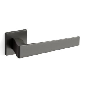 Mandelli1953 serie 1761 Seven  deurkruk met vierkant rozet , Graphite