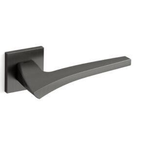 Mandelli1953 serie 1631 Astriddeurkruk met vierkant rozet , Graphite