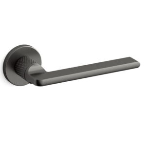 Mandelli1953 serie 1751 Grint deurkruk met rond rozet , Graphite