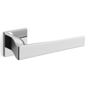 Mandelli1953 serie 1761 Seven  deurkruk met vierkant rozet , Chroom-glans