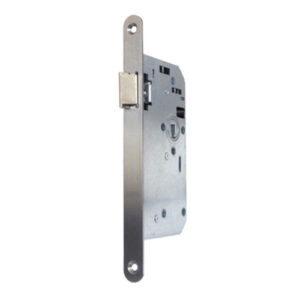Mauerlocks 8035 serie Loopslot 60mm, L/R met afgeronde voorplaat RVS=geborsteld