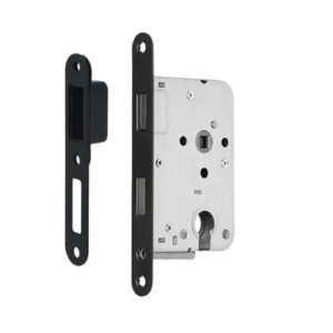 Mauerlocks 1545 serie Magneet cilinder D+N slot 50mm, L/R afgeronde voorplaat Zwart