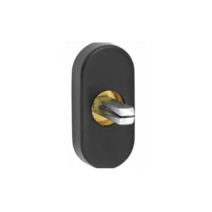 Mi Satori Elegant raamkruk mechaniek ovaal rozet, Zwart