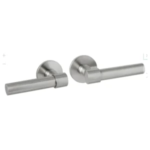 Artitec serie Bolt deurkruk op rond rozet geveerd Slimface 5mm, RVS-geborsteld