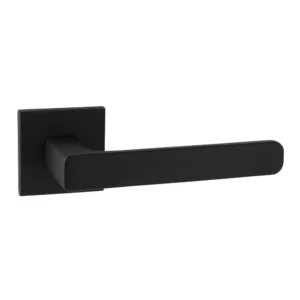 Artitec serie Manhattan deurkruk op vierkant rozet geveerd Slimface 5mm, Zwart