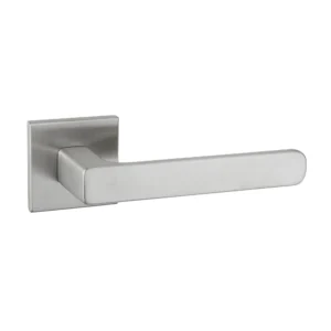 Artitec serie Manhattan deurkruk op vierkant rozet geveerd Slimface 5mm, RVS-geborsteld