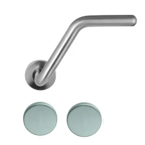 Artitec serie 9109 Florence deurkruk met speciale greep en blind rozetten, RVS-geborsteld
