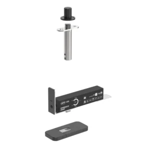 JNF 203.HO.EDGE hydraulische Taatsscharnier, deurgewicht 60KG, deurbreedte 850mm, Titanium-Black